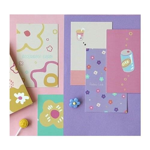 30pcs The World Is Made of Rainbow Style Card As Party Invitation DIY Decoration Gift Card Message Card Postcard