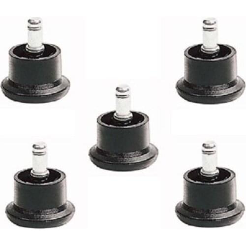5 x Office Chair Glider/Glide / Castors Black