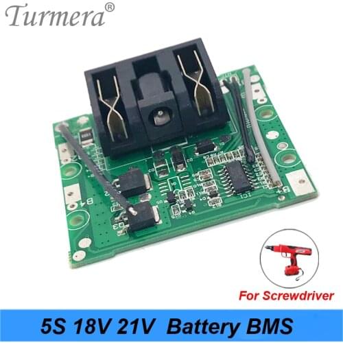 5S 18v 21v 15A Li-ion Lithium Battery BMS 18650 battery screwdriver shura Charger Protection Board fit for electric drill use
