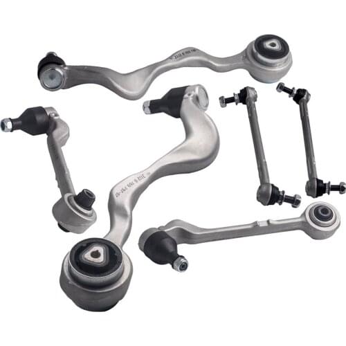 6Pcs Front Lower Forward & Rearward Control Arms + Sway Bar Links for BMW E90 W91 E92 E93 31126763699 for BMW 330i 2006
