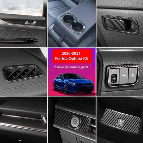Hivotd For Kia Optima K5 dl3 2020 2021 Accessories Interior Decoration Parts Car Trim Cover Stickers Modification Styling 17pcs