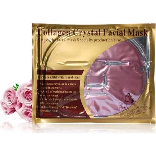 Ange Aile 5Pcs/Lot Red Wine Collagen Crystal Facial Mask Anti Wrinkle Anti Aging Whitening Mask Skin Dark Circles Face Care Mask