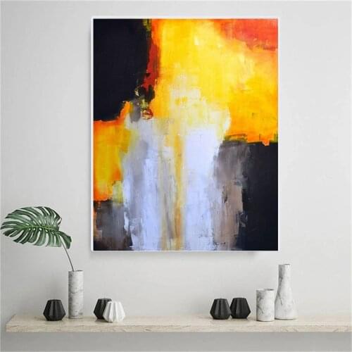 Handmade Large Wall Art Abstract Oil Painting On Canvas Modern Home Bedroom Decoration Mural Hand Painted Picture Posters