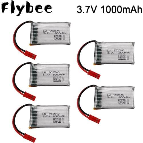 For Syma Drone battery 3.7V 1000mah Battery For Syma X400 X500 X800 HD1315 HJ818 HJ819 X25 Rc Drone Spare Parts JST plug