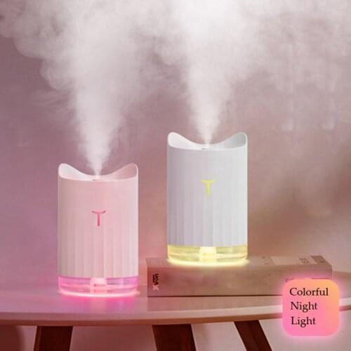 ELOOLE USB Portable Mini Air Humidifier Diffuser Aromatic Atomization Purification With Night Light Hydrating For Car Office