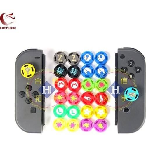 HOTHINK 1 pair Silicone Grip Caps Accessories for Nintend Switch Joycon Cap Protective Case for NS Gamepad Joystick Controller