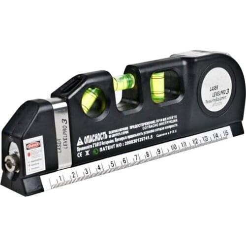 Laser Level Standard and Metric Rulers Wire Infrared Level Laser Horizon Vertical Measure Tape Aligner