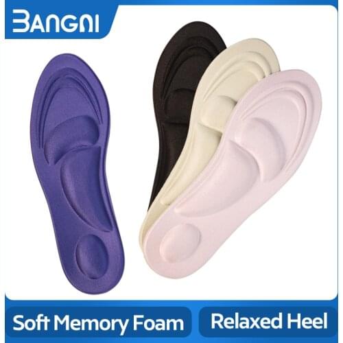3ANGNI Arch Support Massage Shoe Pad 4D Memory Foam Insole Pain Relief Feet Care Insert Cushion Padded