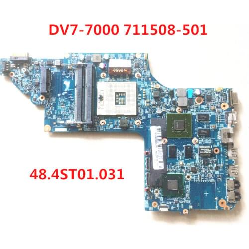 High quality For DV7-7000 DV7T-7000 Laptop motherboard 711508-001 711508-501 711508-601 48.4ST10.031 HM77 100% full Tested