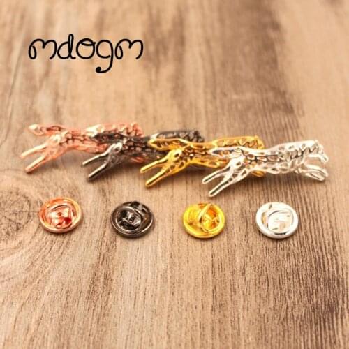Mdogm Husky Dog Animal Brooches And Pins Cute Jewelry Suit Metal Small Father Collar Badges Gift For Male Men B007