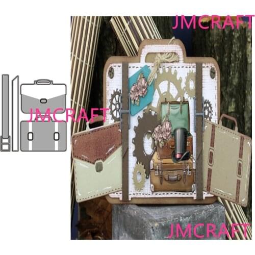 JMCRAFT 2021 Bag And Box Metal Cutting Dies DIY Scrapbook Handmade Paper Craft Metal Steel Template Dies