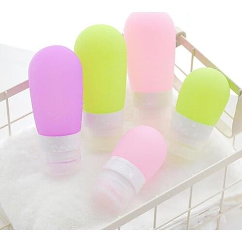Soft Silicone Travel Mini Portable Shampoo Shower Gel Lotion Refillable Empty Squeeze Bottle