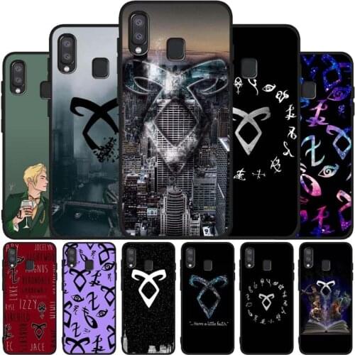 Shadowhunters Runes Black Soft Phone Case For Samsung A10 A20 A30 A40 A50 A70 A21 A31 A51 A71 A41 A32 A42 S52 A72 A6 2018