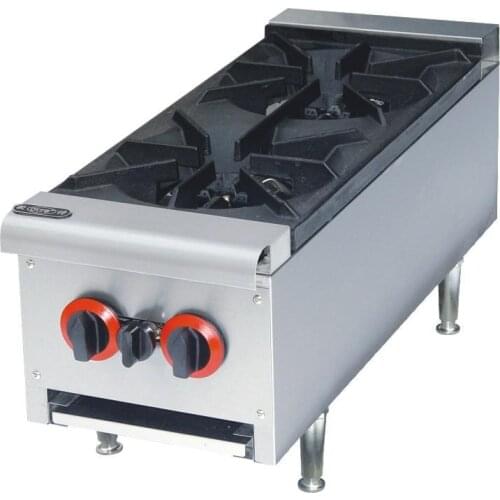 Super Quality Commericial Counter Top 2-Burner Dual-Cooker Cooktop Cast Iron Two Burners Gas Stove