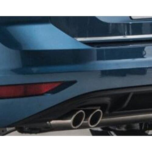 For VW Volkswagen Touran 2016 2017 2018 2019 Exhaust Tail Muffler Tips Exhaust Muffler Car Tail Pipes Car Accessories Styling