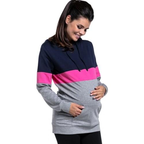 Nursing Pregnant Clothes Pregnancy Tshirt Maternity Tops More Function Breastfeeding Clothing Lactation Woman Long Sleeve Top