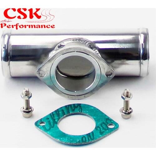 2.5" 63mm Type R RS RZ BOV Blow Off Valve Flange Adapter Polished Aluminum Pipe