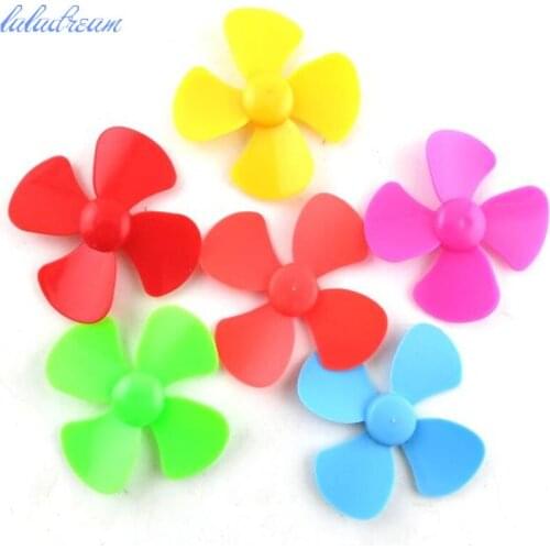 5pcs/lot Four blades plastic propeller for diy electric fan or solar energy toy parts
