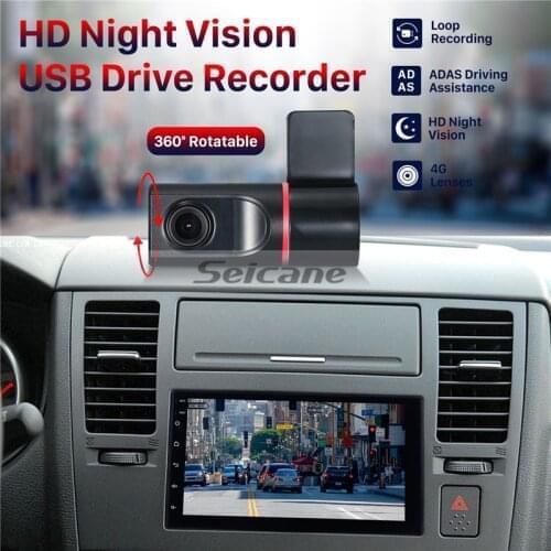 Seicane ADAS Assistance140 Degree HD 720P USB DVR Camera Recording Voice Night Vision 4G Lenses Support Android Car Radio DVD