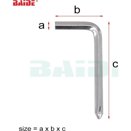 Double Head Phillips Allen Key Wrench Spanner Phillips Hexagon Allen Screwdriver L Key 1000pcs/lot