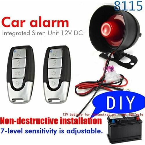 Universal Car One-Way Alarm Alarm Vibration System Automobile Anti-Theft Device Kit