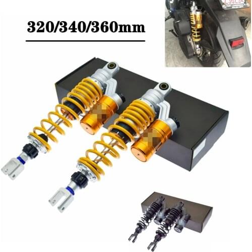 Universal 320mm to 360mm Motorcycle Adjust Damping Shock Absorber Rear Suspension For Yamaha Honda Kawasaki BWS Aprilia Benelli