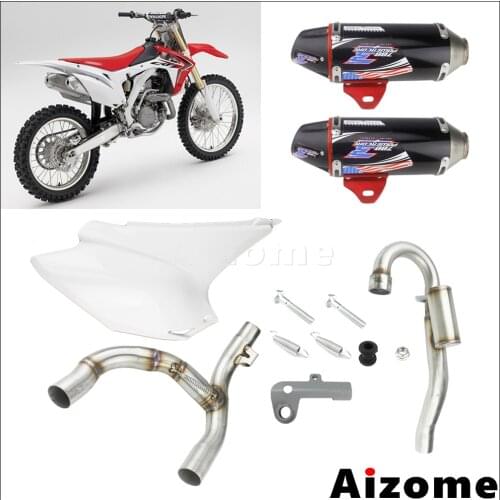 Motorcycle Motocross Exhaust Muffler Pipe System For Honda CRF150F CRF230F 2003-2016 Enduro Dirt Bike Exhaust Silencer Pipes