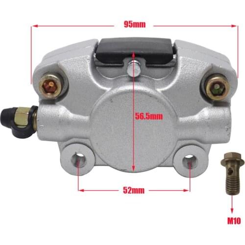 Rear Disc Brake Caliper System Pad Rear Hydraulic Brake Caliper Pump Fit for 150cc 250cc Bull Quad Dirt Bike ATV