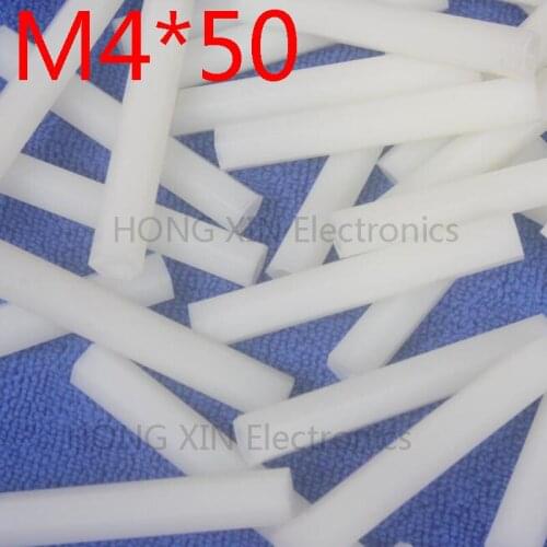 M4*50 white 1pcs Nylon Standoff Spacer Standard M4 Plastic Female-Female 50mm Standoff Repair accessory High Quality