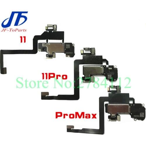 10Pcs Ear Earpiece Flex Replacement For iPhone 11 Pro Max Proximity Light Sensor Sound Earphone Speaker Flex Cable Assembly