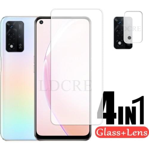 2Pcs For OPPO A93S 5G Glass Transparent Tempered glass For OPPO A93S 5G Screen Protector Lens Glass For OPPO A93S 5G Camera Film