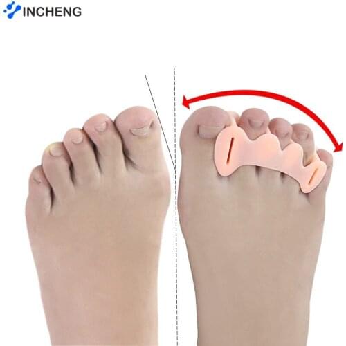 2Pcs Silicone Bunion Corrector Toe Protector Bunion Thumb Valgus Protector Preventing Blisters Nail Tool Foot Care Toe Separator