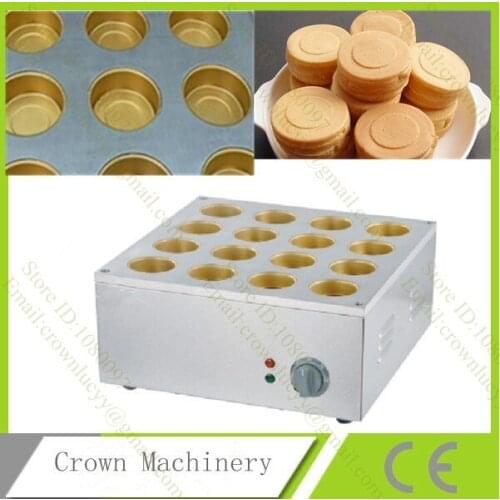 220v Electric 16 Holes Dorayaki Red Bean Waffle Maker Iron Machine Baker