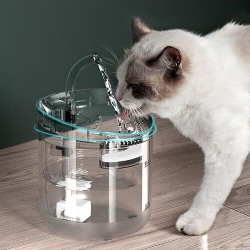 Cat Automatic Drinking Fountain Puppy Pet Feeder Water Dispenser Water Sensor Full Safety Filtration Cat Fountain Dog Accesorios
