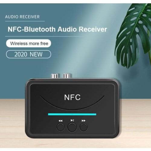 Wireless Bluetooth 5.0 Receiver RCA APTX NFC 3.5mm Jack Aux USB HiFi Stereo Audio Adapter Support Auto Turn ON/OFF 2020 NEW