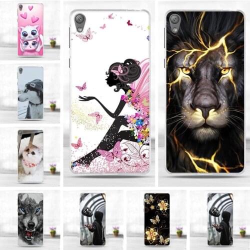 Cases For Sony Xperia E5 F3311 F3313 Soft Silicone Cartoon Pattern Phone Case Fundas For Sony E 5 Back Cover Capa 5"
