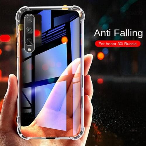 On Honor 30i Case Transparent Shockproof Phone Cover For Huawei Honor 30i LRA-LX1 Xonor Honer 30 i Honor30i Soft Silicone Coque