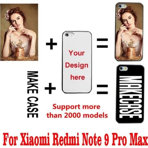 DIY Personalized custom photo name Customize printing your design picture cover case for Xiaomi Redmi Note 9 Pro Max