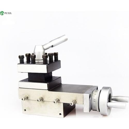 AT300 Tool Holder Mini Lathe Accessories Metal Lathe Bracket Quick Change Tool Lathe Stroke Tool Holder 80mm Stroke