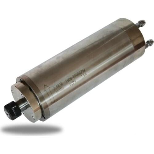 3.5KW mold engraving machine water-cooled spindle motor, 105 diameter 6 grade 8000 rpm 380V 7.5A 400Hz chuck ER20