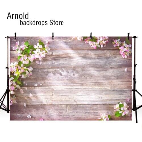 Spring Flower Wood Photographic Background Video Floral Wood Floor Decoration Shower Wall Photography Backdrops