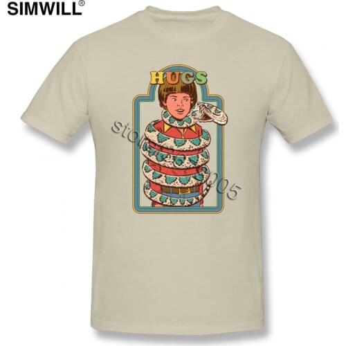 Hugsss Tee Shirts Men Cool Short Sleeve Pure Cotton Tshirt O Neck T Shirts Designer Apparel Boyfriends Gift T-shirt