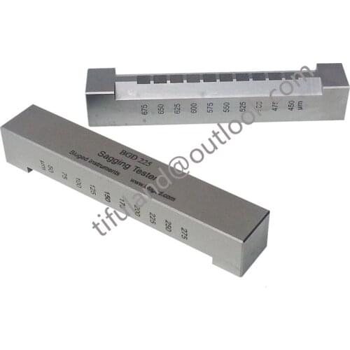 Good quality Range 50-1075um BGD225 Paint Sagging Tester/ Sag instrument coater