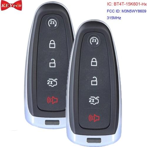 KEYECU 2pcs for Ford C-max Edge Explorer Escape Focus Expedition Smart Start Prox Remote Car Key Fob Transmitter M3N5WY8609