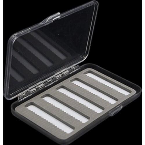 KKWEZVA Fly Fishing Box Super Slim With Foam Insert Transparent Hard Hook Box Fly Box