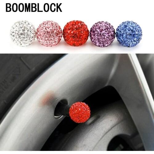 4Pcs Rhinestone Car Tire Valve Caps for BMW E39 E90 E60 E36 F30 F10 E34 E30 Mini Cooper Audi A4 B8 A3 A6 C6 Q5 A5 Accessories