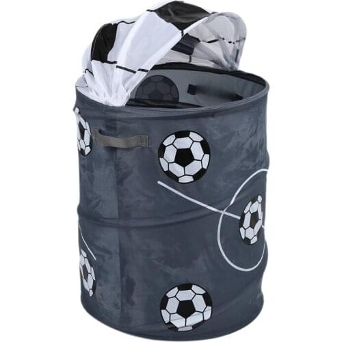 LBER Football Modeling Collapsible Laundry Basket Storage Barrels Storage Barrel Polyester Cloth Toy Store
