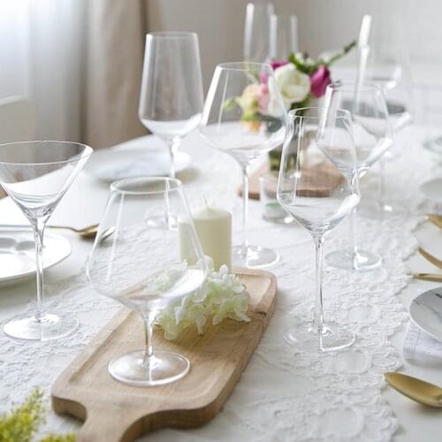 Creative Crystal Wine Glass Transparent Goblet Champagne Glasses Drinkware Wedding Wine Cup Bar Hotel Home Drinkware