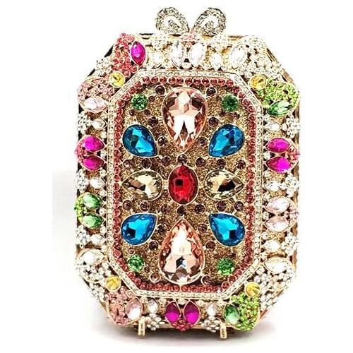 Mall evening party handbag Ladies Bridal wedding party purses elegant purses women wallet luxury diamonds crystal clutches