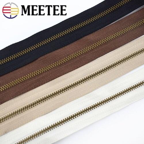 2Yards Eco-friendly 3# Metal Zipper For Sewing DIY Zipper Repair Clothes Zippers Sports Coat Bag Garment Clothes Accessories